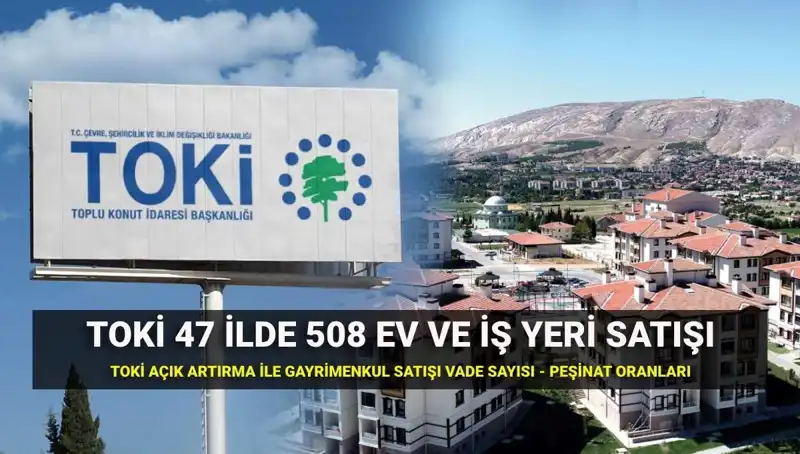 TOKİ Açık Artırmasıyla 508 Konut ve İş Yeri Satışı Başlıyor!