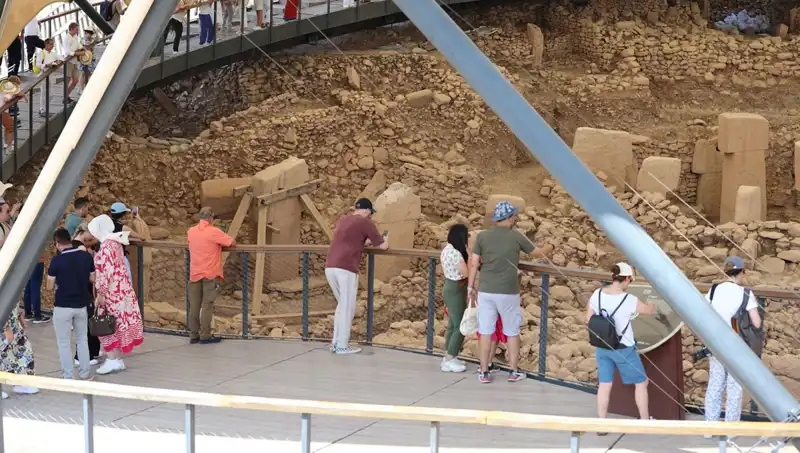 Göbeklitepe'de Ziyaretçi Yoğunluğu Zirveye Ulaştı: Tarihi Hazineler Gözler Önünde