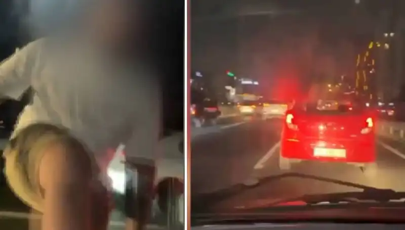 Trafik Magandası Yoldaş Sürücülerle Çarpıştı, Kamera Her Anı Kaydetti!