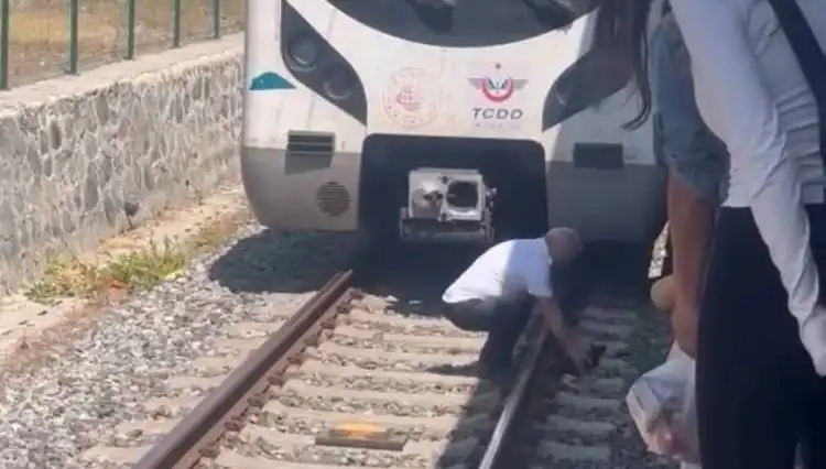 Yeni Bir Kahraman: Raylardaki Kediyi Kurtaran Makinist Marmaray'ı Durdurdu