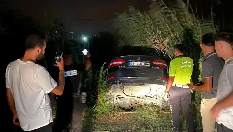 Dur İhtarına Uymayan Trafik Magandası, Dere Yatağına Düşerek Yakayı Ele Verdi